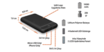 PT-7603 10000 mAh Powerbank Işıklı Logo - Görsel 4