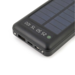 PT-217 10000 mAh Güneş Enerjili (Dahili Kablolu) Powerbank - Görsel 2