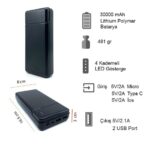 PT-222 30000 mAh Powerbank Dekor - Görsel 6