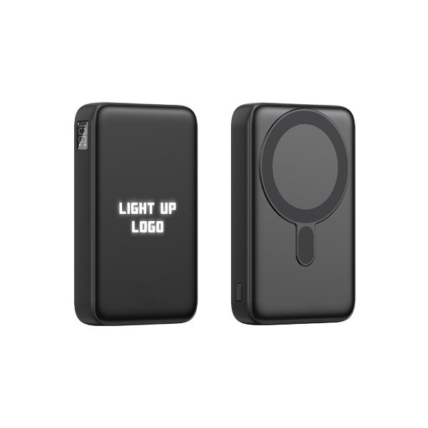 PT-224-1.jpg PT-224 10000 mAh Magsafe Işıklı Hızlı Wireless Powerbank - Görsel 1