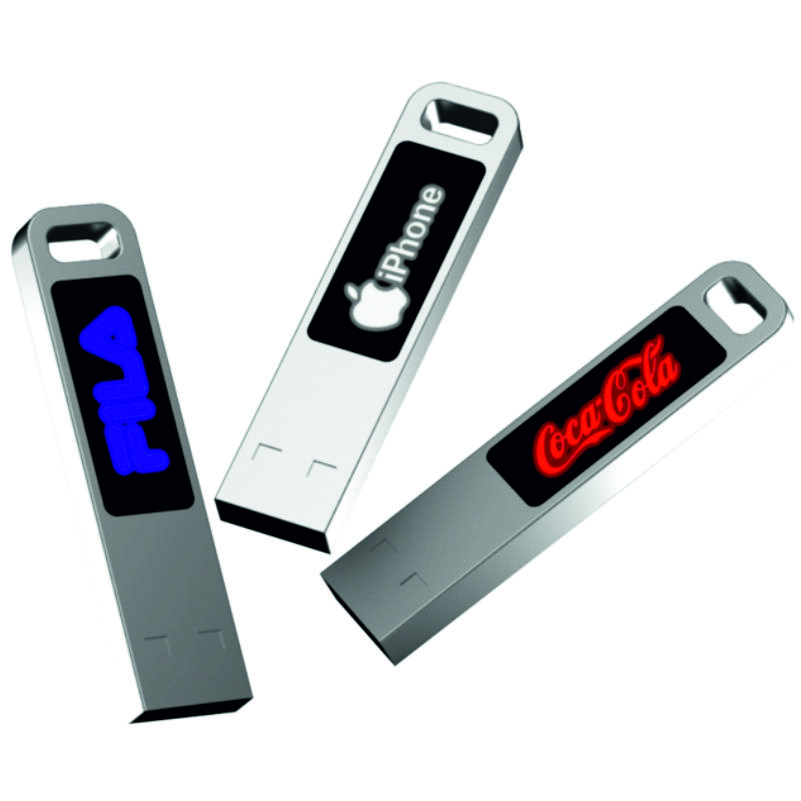 PT-3356-1.jpg PT-3356 Rubber Işıklı Kazımalı Usb Bellek - Görsel 1
